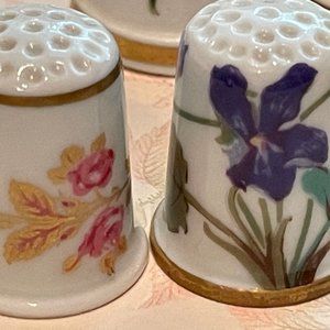 7Thimbles by Haviland / Goebel / Limoges...